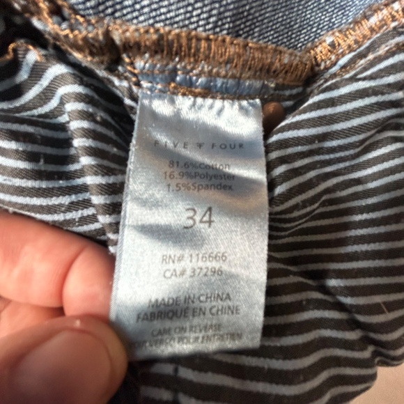 Five Four Mens Size 34 "Huron RLX" Straight Denim Jeans Pants Racing Stripes - Picture 4 of 13